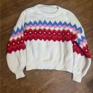 Cozy Multicolor Patterned Sweater